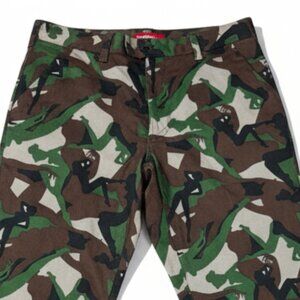 Loudmouth Golf Pants Men‎ 32x34 Foxtrot Camo Naked Ladies Pinup Girl Trucker